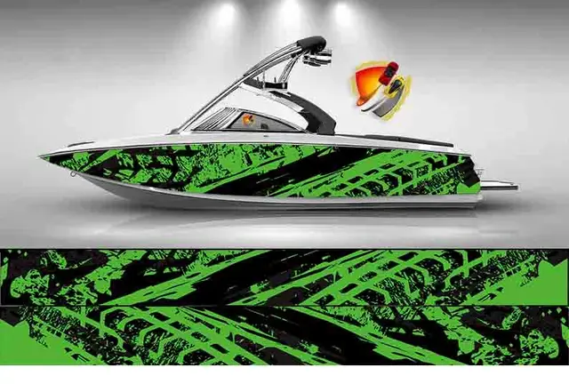 Dragon animal abstract graphics Boat Sticker Packaging Fish Boat