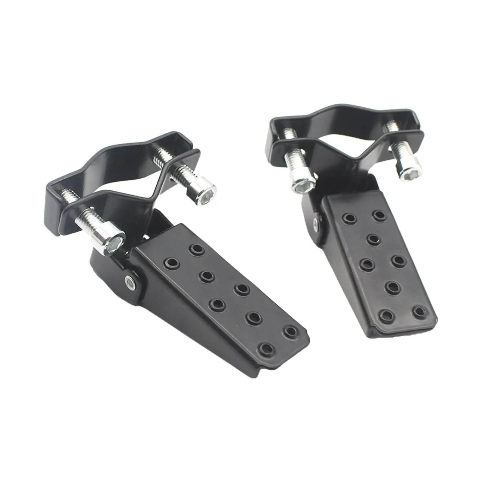 Universal 25mm-30mm Folding Motorcycle Steel Foot Pegs Pedals Spare Parts