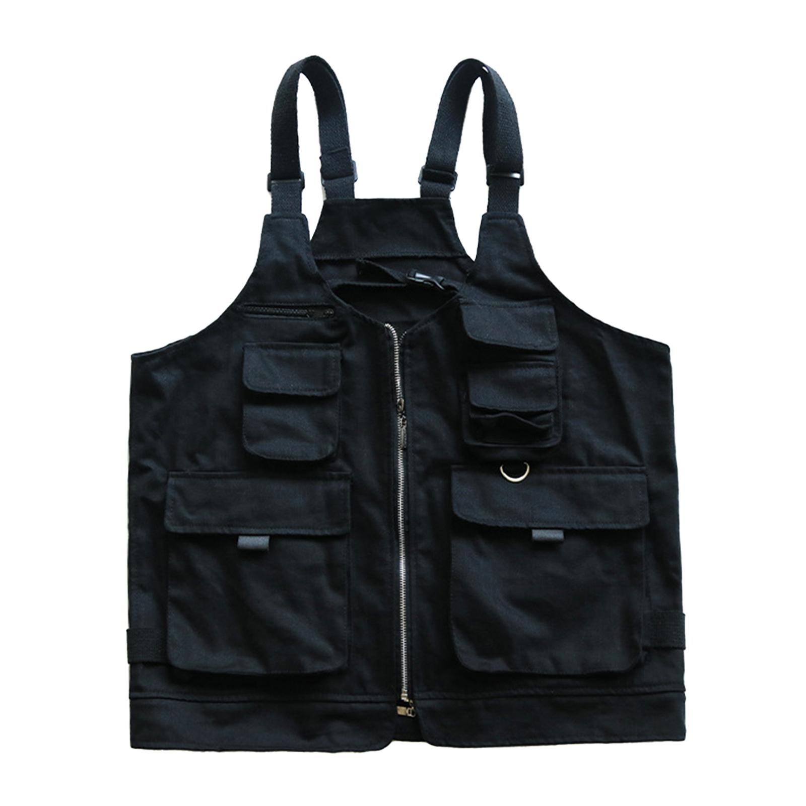 Camping Vest with Tool Pockets Barbecue Apron for Backpacking Fishing Yard