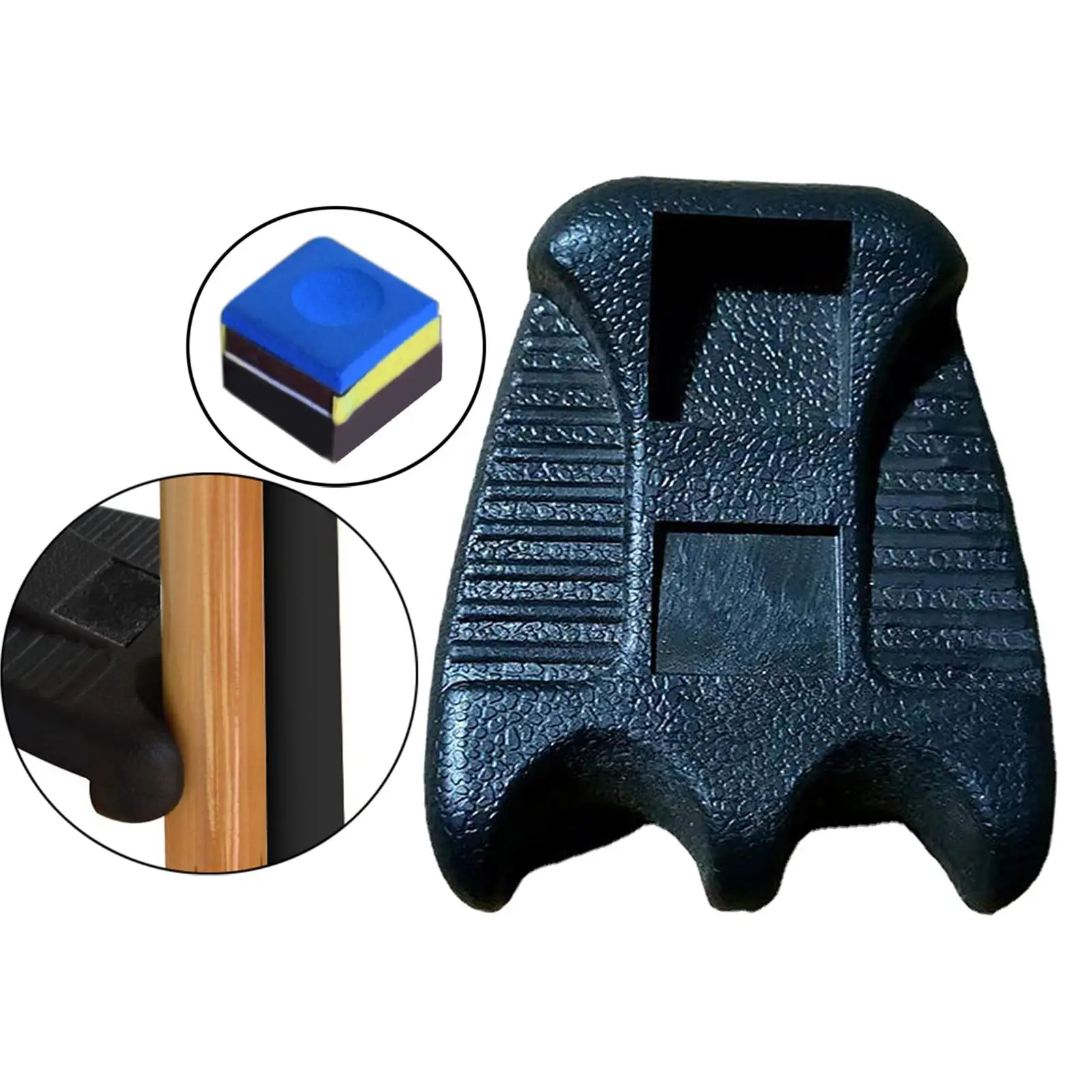 Pool Cue Holder Claw AntiSlip Stick Clip for Snooker Cues 2cue with Chalk Holder Durable for Billiard Players Pool Cue Holder