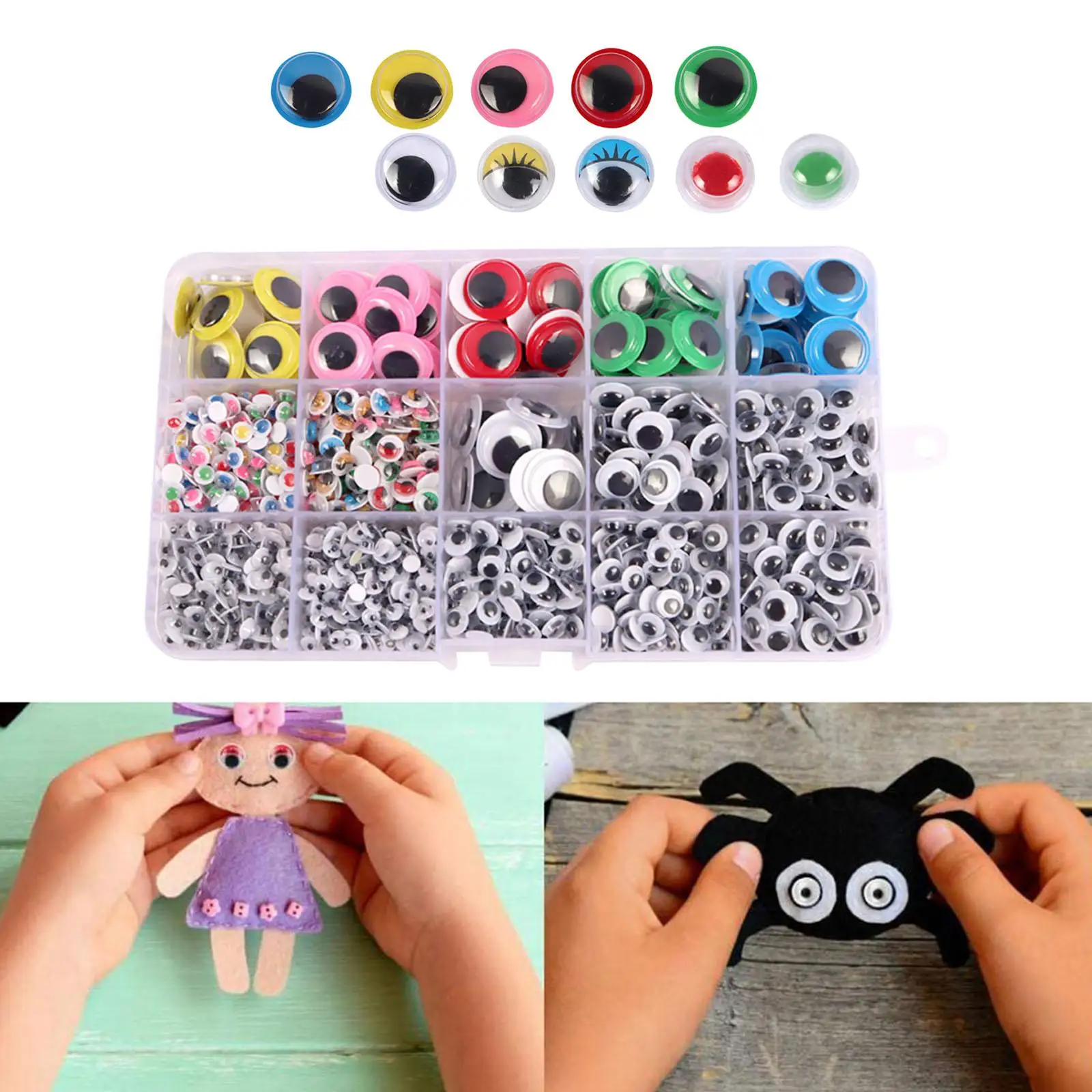 1120 Googly googly eyes self-adhesive for Craft DIY scrapbooking