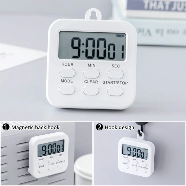 Elegant Digital Kitchen Timer, Stainless Steel Model eT-23, Super Strong  Magnetic Back, Loud Alarm, Large Display, Auto Memory, Auto Shut-Off by