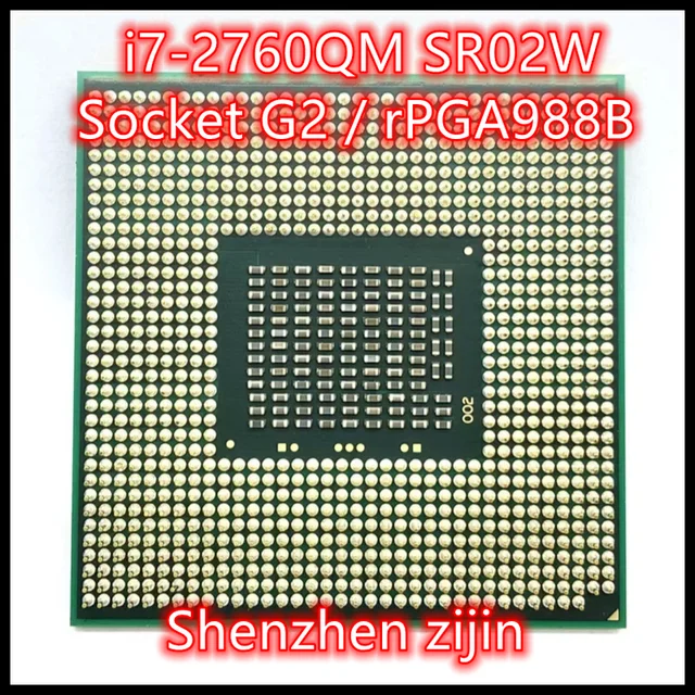 I7-2760QM i7 2760qm sr02w 2.6 ghzクアッドコア8スレッドプロセッサ6m 45wプラグg2/rpga988b