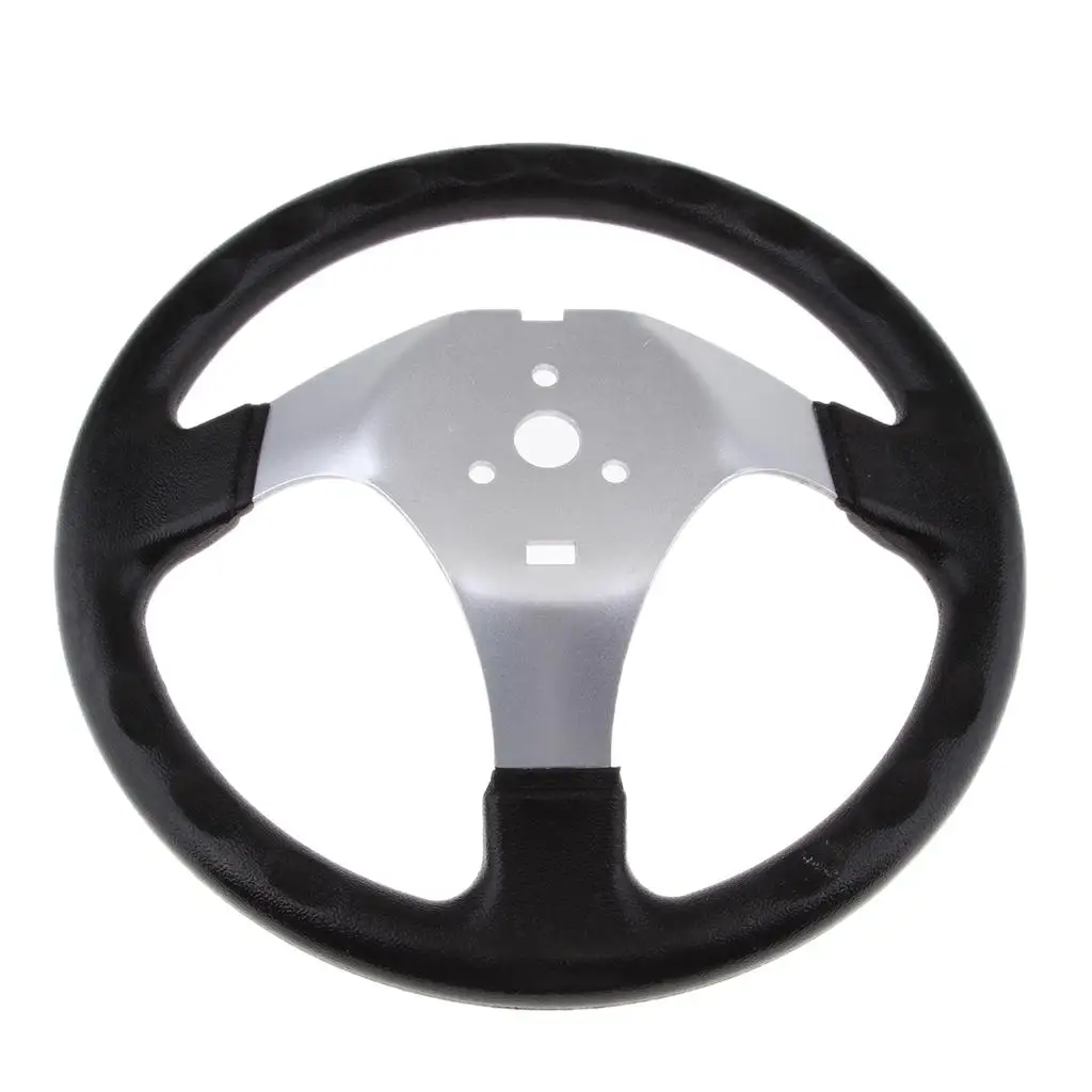 300mm 11.8 inch Steering Wheel with  Assembly 3 Spoke 18mm Shaft for Go-Karts 150 250cc