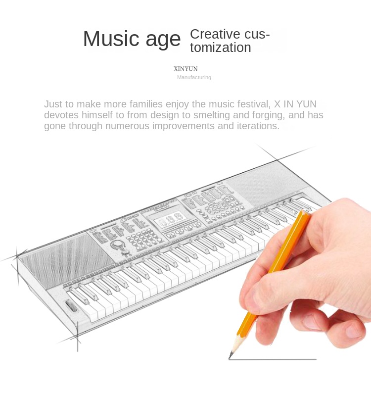 Title 20, Flexible Musiktastatur Midi-Controller 61 Taste...