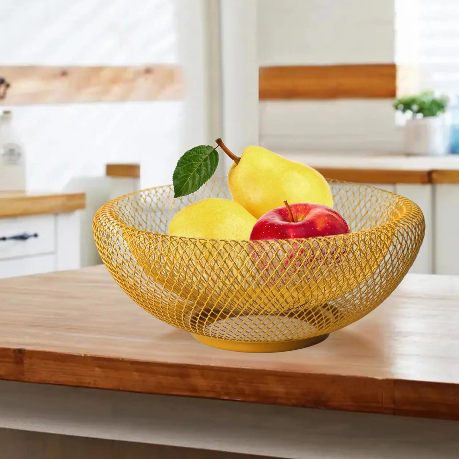 Nordic Wire Iron Fruit Basket Serving Tray Candy Storage Vegetable Stand Holder for Kitchen Restaurant Countertop Home Decor