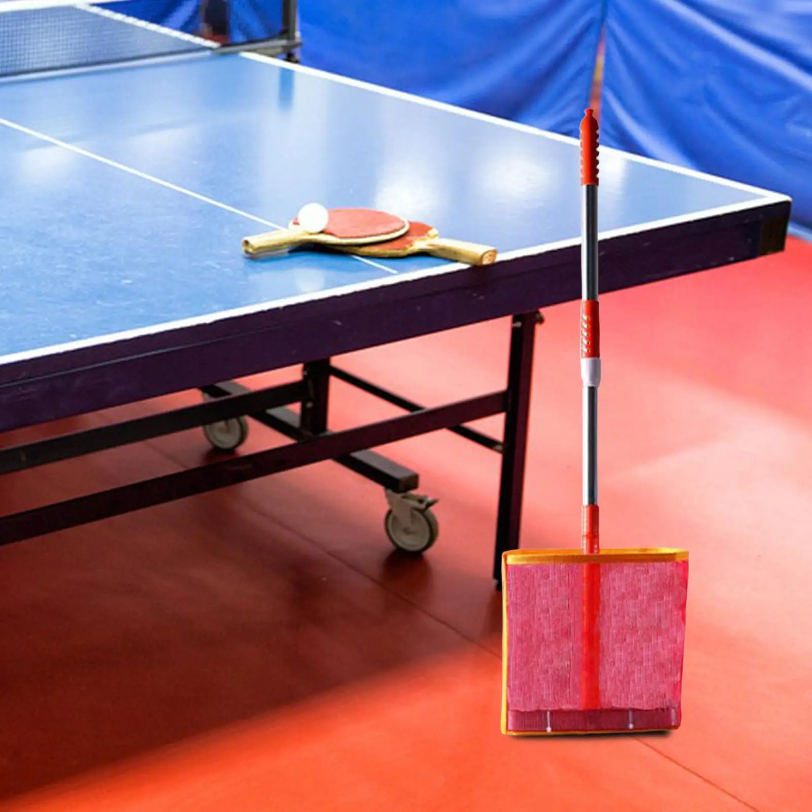 Long Table Tennis Ball Picker, 100 Balls Capacity Adjustable Length Collector