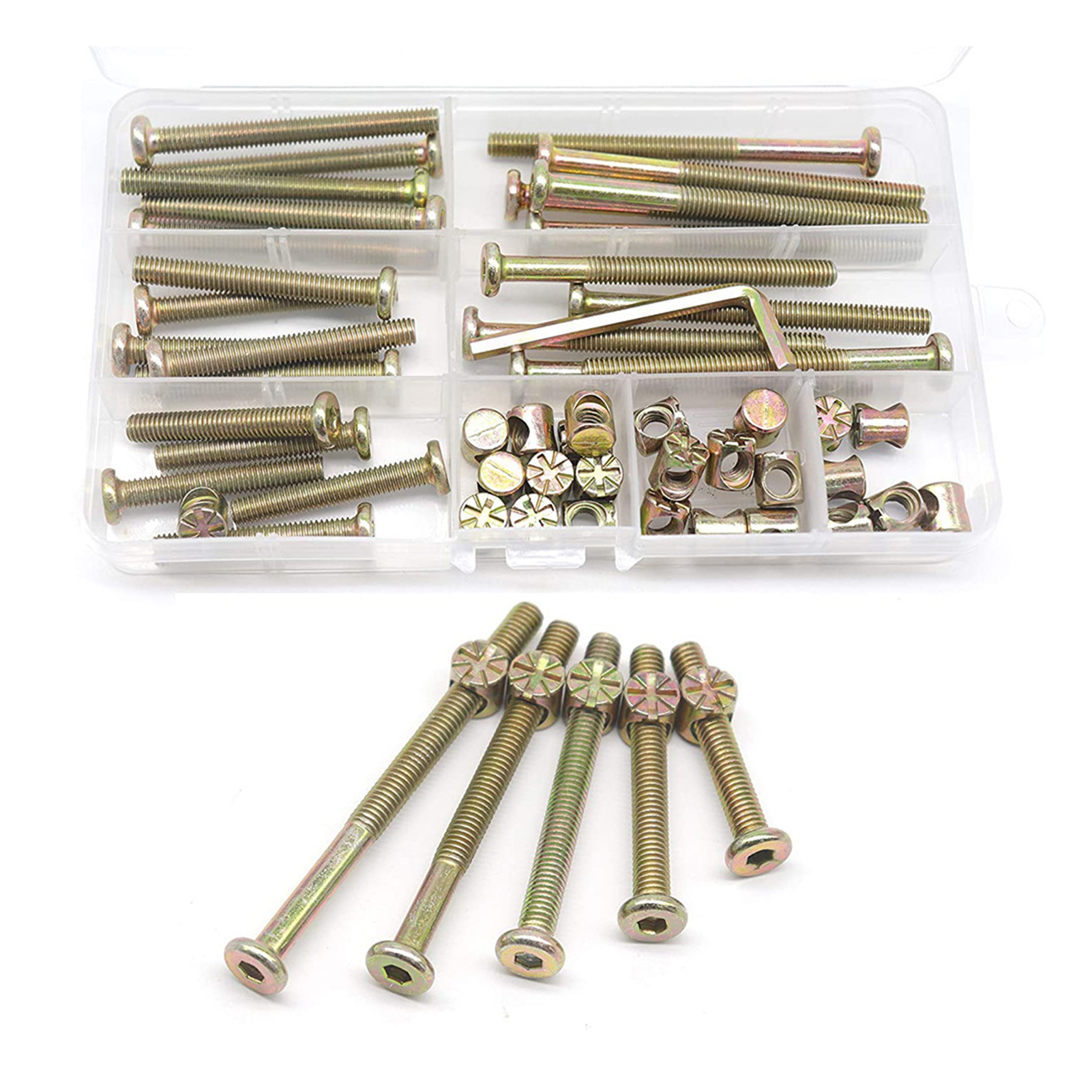 Description Picture 6 of itemHex Drive Socket Cap Screws Hex Drive Socket Cap Bolt Nuts Assortment Kit Nuts Assortment Kit for Furniture