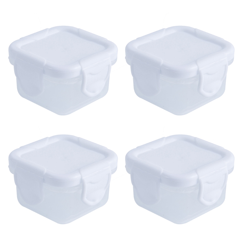 Set mit 4 Baby-Lebensmittel-Gefrierschränken für Neugeborene, 60 ml, Aufbewahrungsbehälter in 6 Farben, Mini-Lebensmittelgewürz – Detail 3