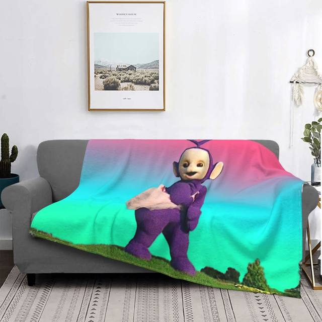 Slendytubbies-Design 1 Blanket Soft Warm Travel Portable Blanket  Tellytubbies Slendytubbies Slenderman Horror Game Tinky Winky - AliExpress