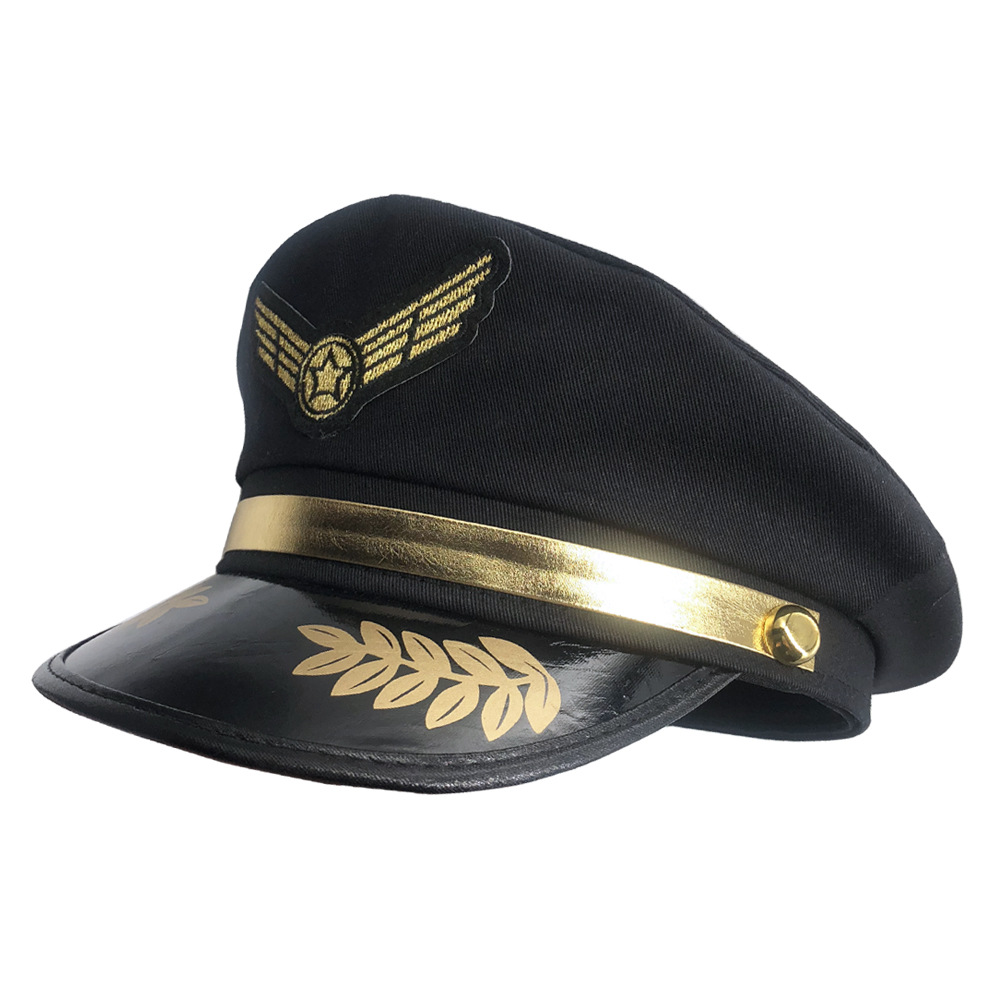 Ausgefallener Militär-Partyhut Bühnenshow-Kappe für Erwachsene Cosplay-Aufführung Unisex Bühnenshow-Accessoire – Detail 4