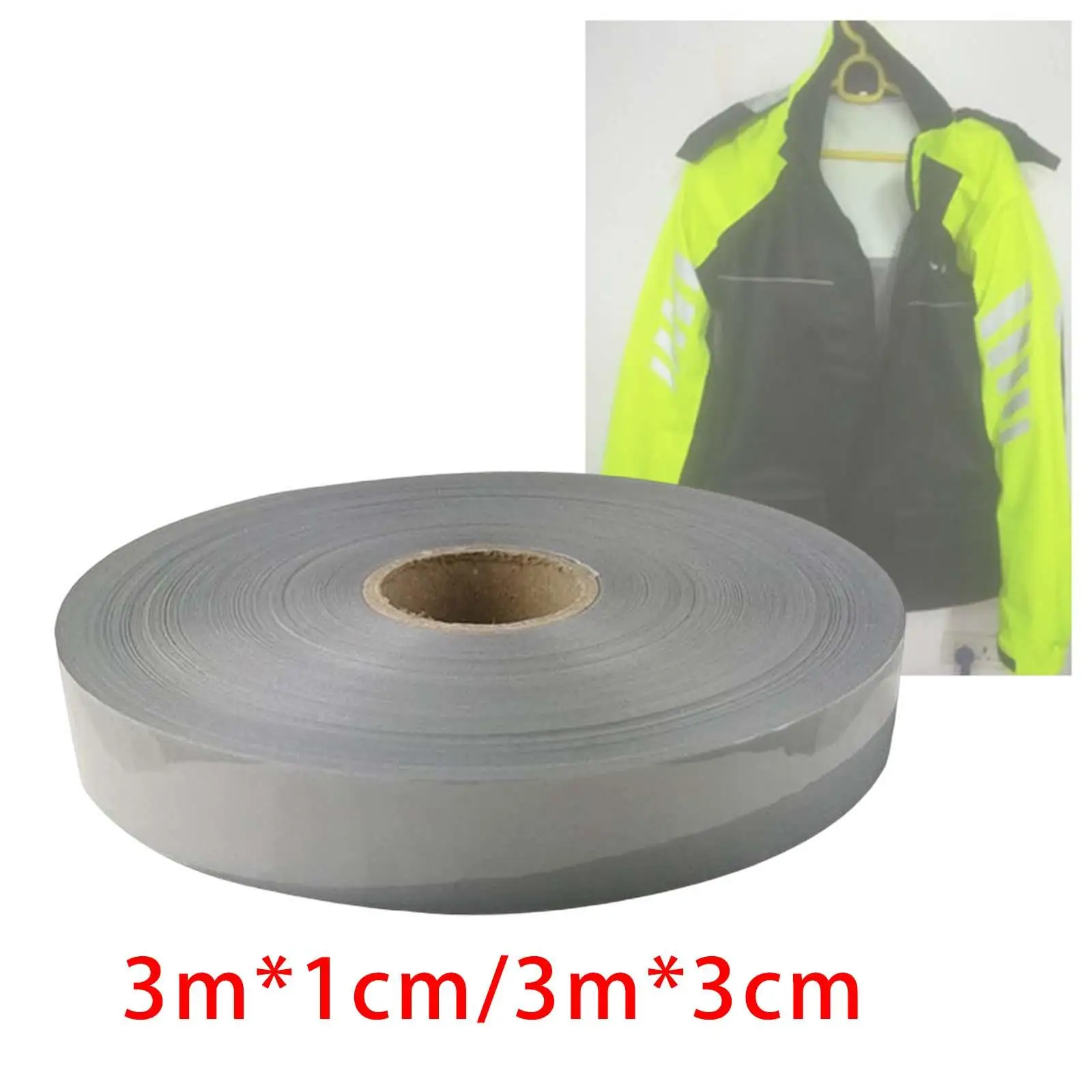 Iron On Reflective Tape Durable DIY Heat Transfer Vinyl Film Reflector Tape Waterproof Fabric for Clothes Pants Outdoor