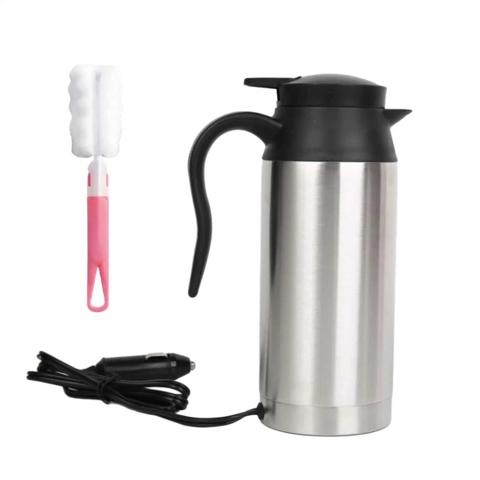 Car Travel Kettle for Boiling Water, Eggs, Coffee, Tea Lorry Truck Heater Bottle Pot for Car Driving Tour Drivers Truck