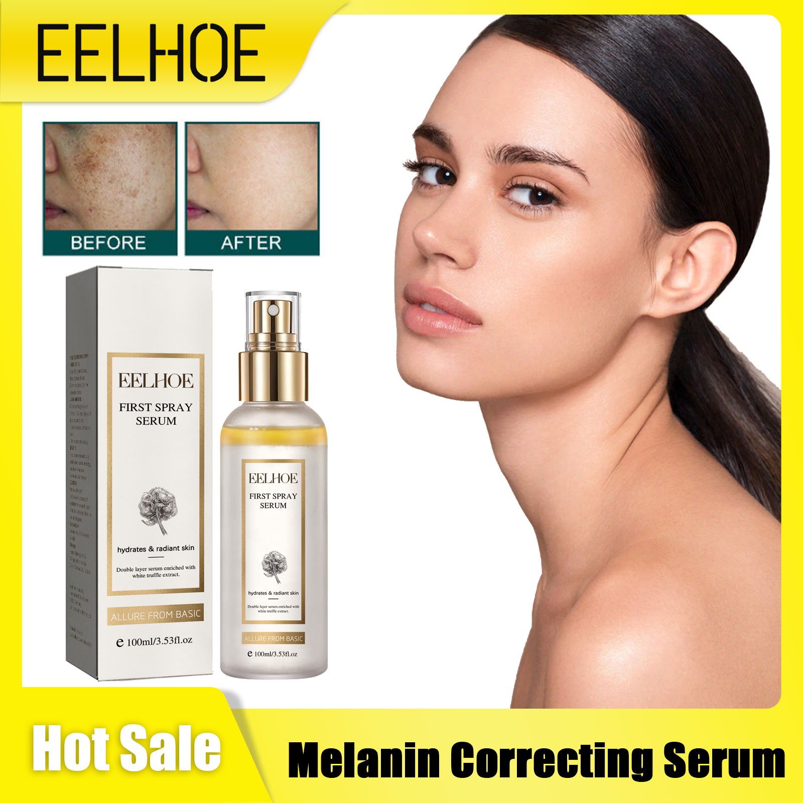 Best of EELHOE Melanin Correcting Serum Fade Dark Spot Freckle Melasma Removal Whitening Moisturize Anti Aging White Truffle First Spray Reviews & Tips