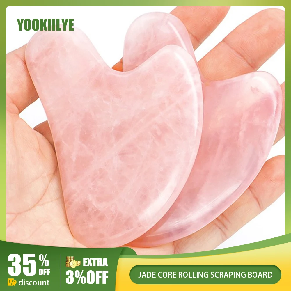 Best of Natural Jade Gua Sha Scraper Board Massage Rose Quartz Jade Guasha Stone For Face Neck Skin Lifting Wrinkle Remover Beauty Care Reviews & Tips