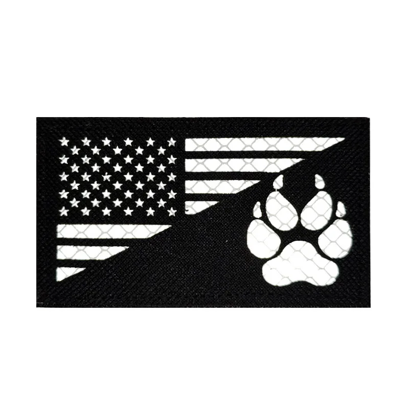 American flag-black-01