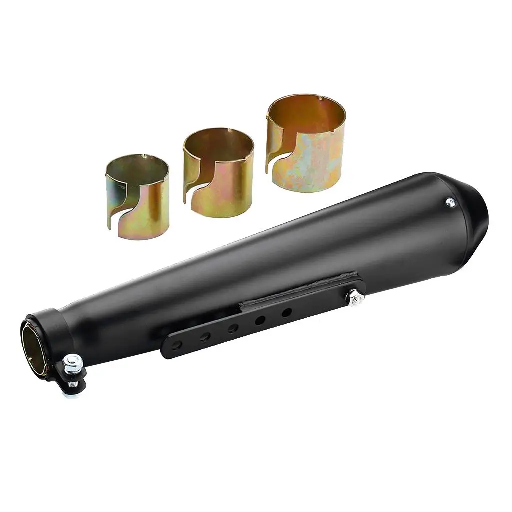 Motorcycle  on Exhaust  System with Fit for , Black, 445mm