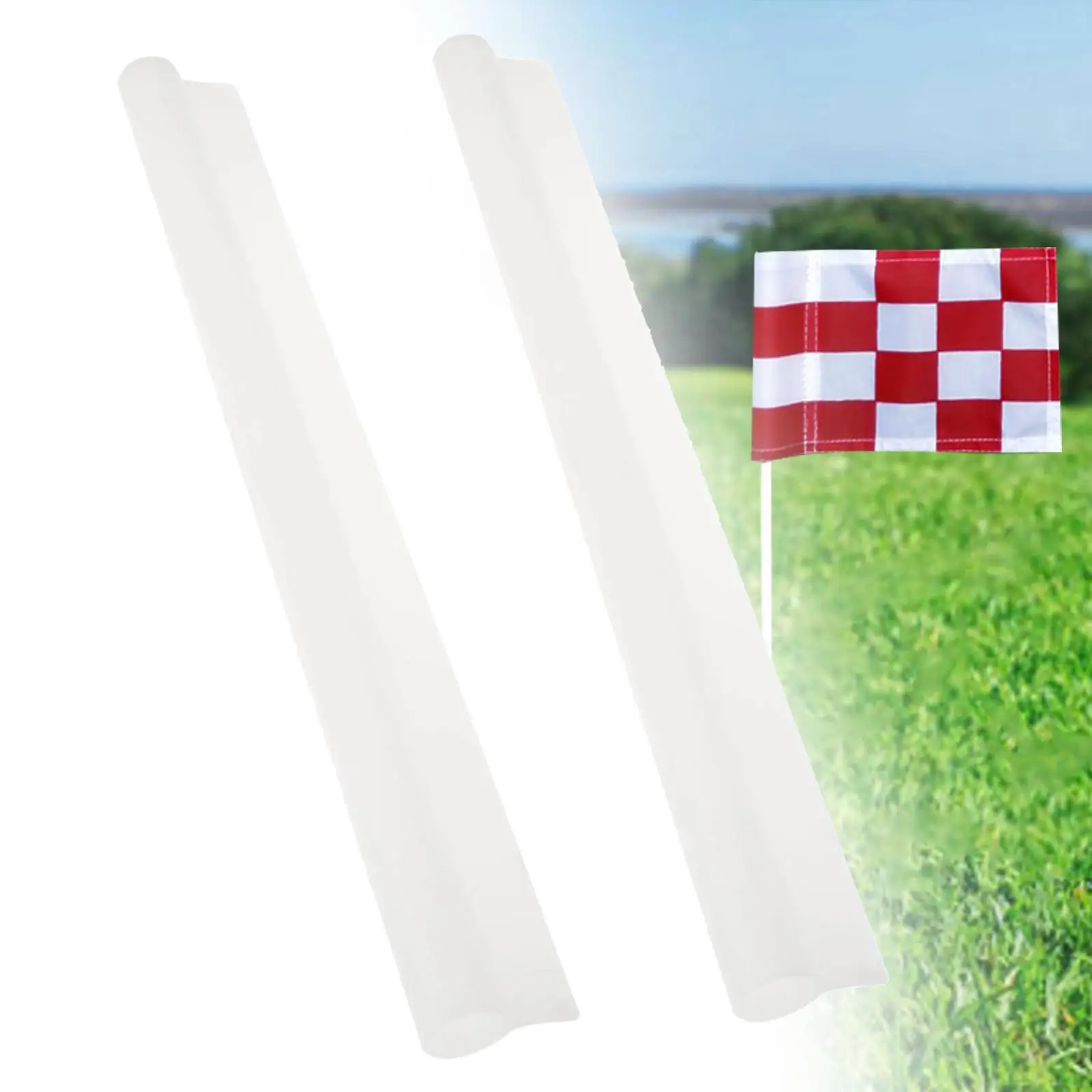 Golf Flag Tube Inserts Replacement 35.5cm with Holes Flag Making Supplies Golf Flag Sewing Tubes