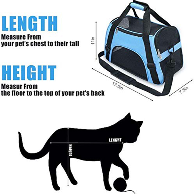 Title 5, Soft Pet Carriers Portable Breathable Cat Bag D...