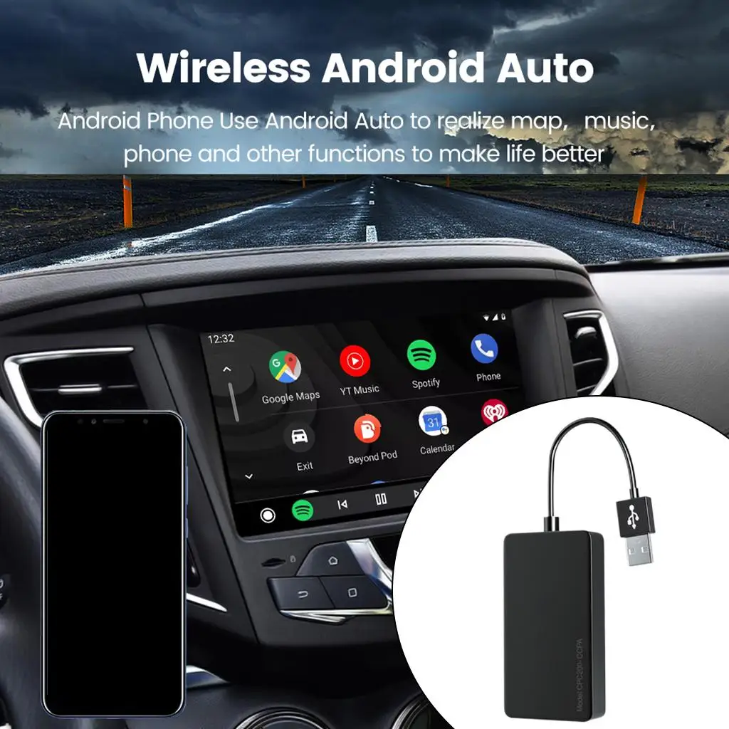 Wireless Car Play Adapter Dongle Cpc200-Ccpa Part for Android Car Screen Voice Control Premium Spare Parts Easy to Install