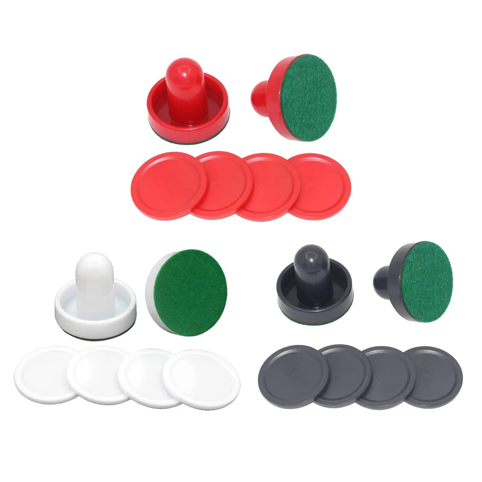 2PCS  Pushers and 4PCS Pucks Game Tables Goalies Equipment Accessories