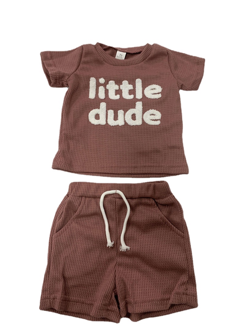 Description Picture 4 of item0-3Yrs Newborn Baby Boys Clothes Outfits Casual Short Sleeve Tops Shorts 2Pcs Summer Toddler Kids Boys Clothing Set