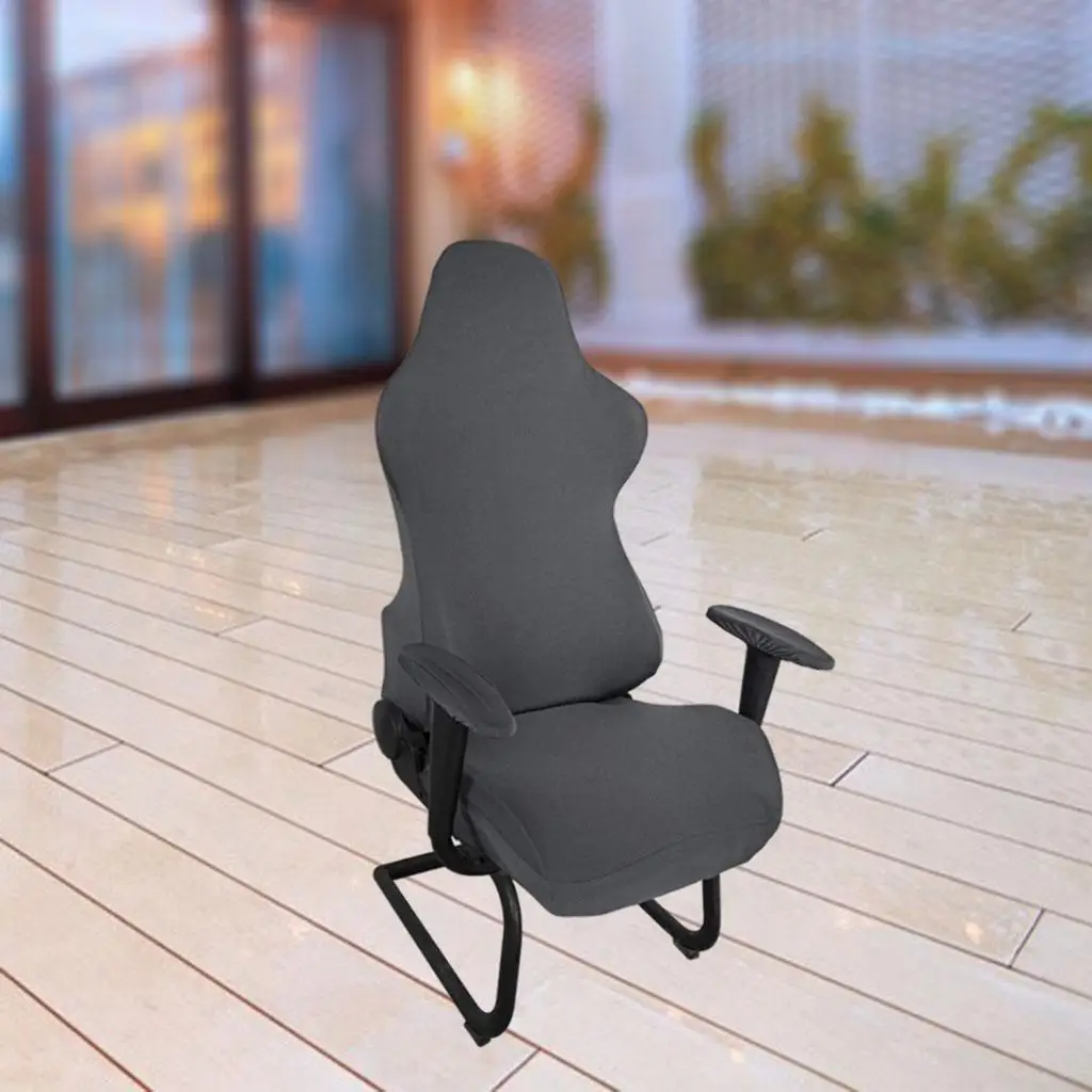 Stretchable Gaming Chair Cover Polyester Arm Rest Cover for Swivel Armchair