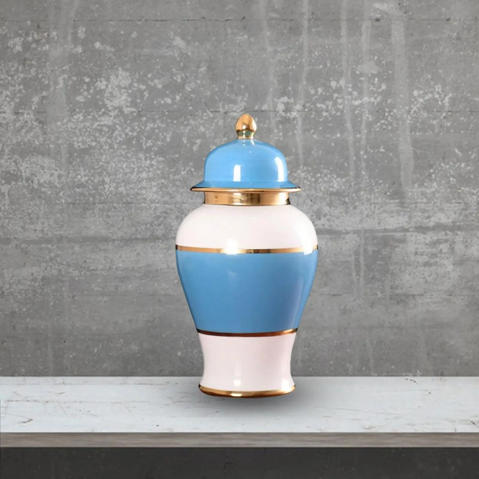 Blue and White Color Porcelain Ginger Jar Temple Jar Tea Storage Store Your Treasures
