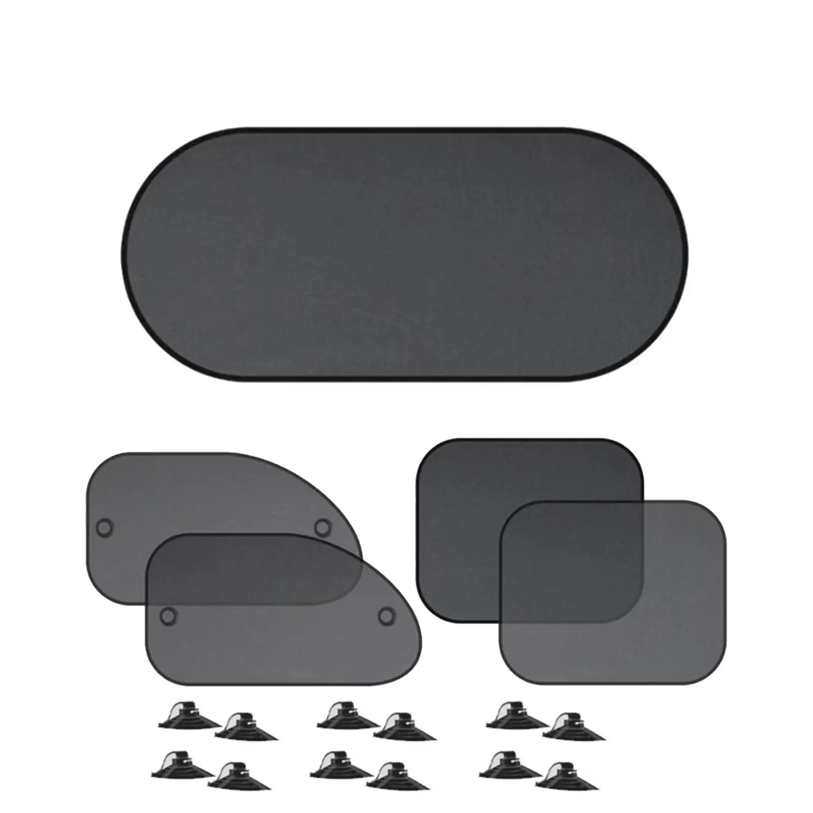 Car Window Sunshade Cover Car Sun Shade Easily Install Vehicle Spare Parts Sun Protection Foldable with Suction Cups Breathable