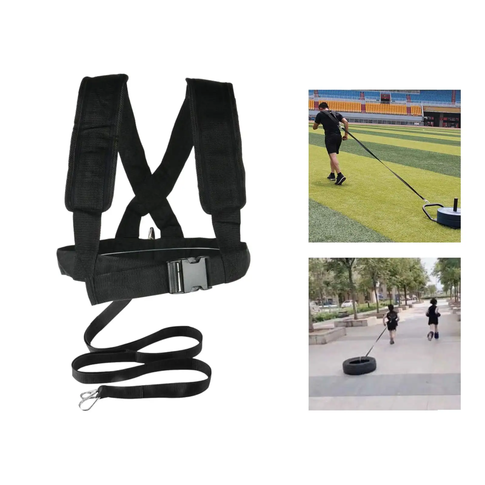 Sled Harness Team Sports Speed Agility Training Kit Straps Tire Pulling Harness Workout Padded Exercise Trainer of Speed