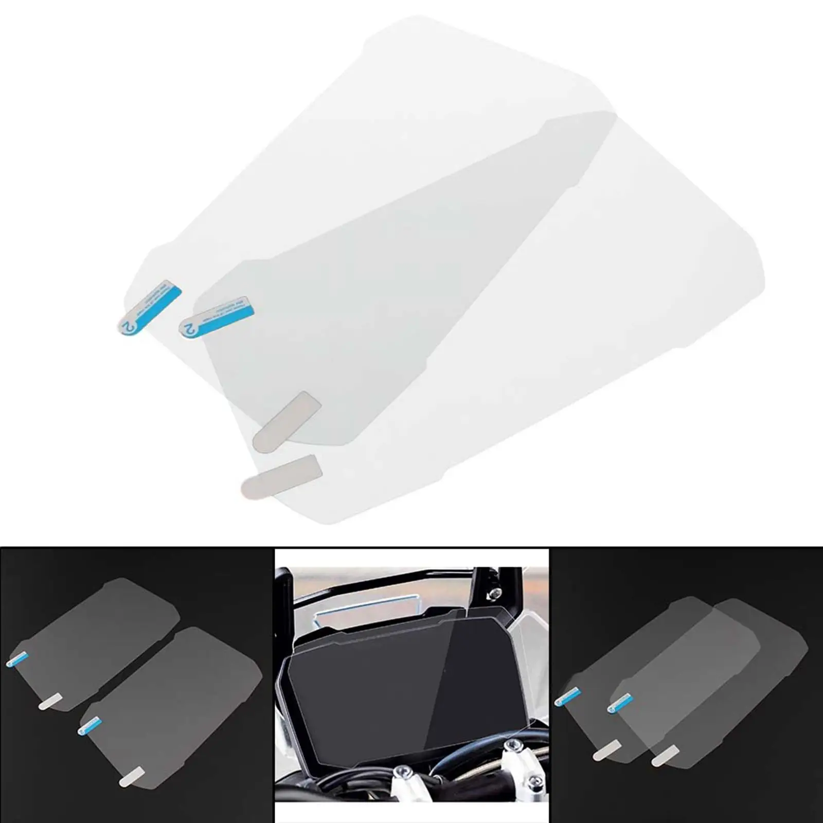 2x Motorcycle Dashboard Screen Protector Film PVC Cluster Instrument Sticker for   900 Rally Pro 20-22