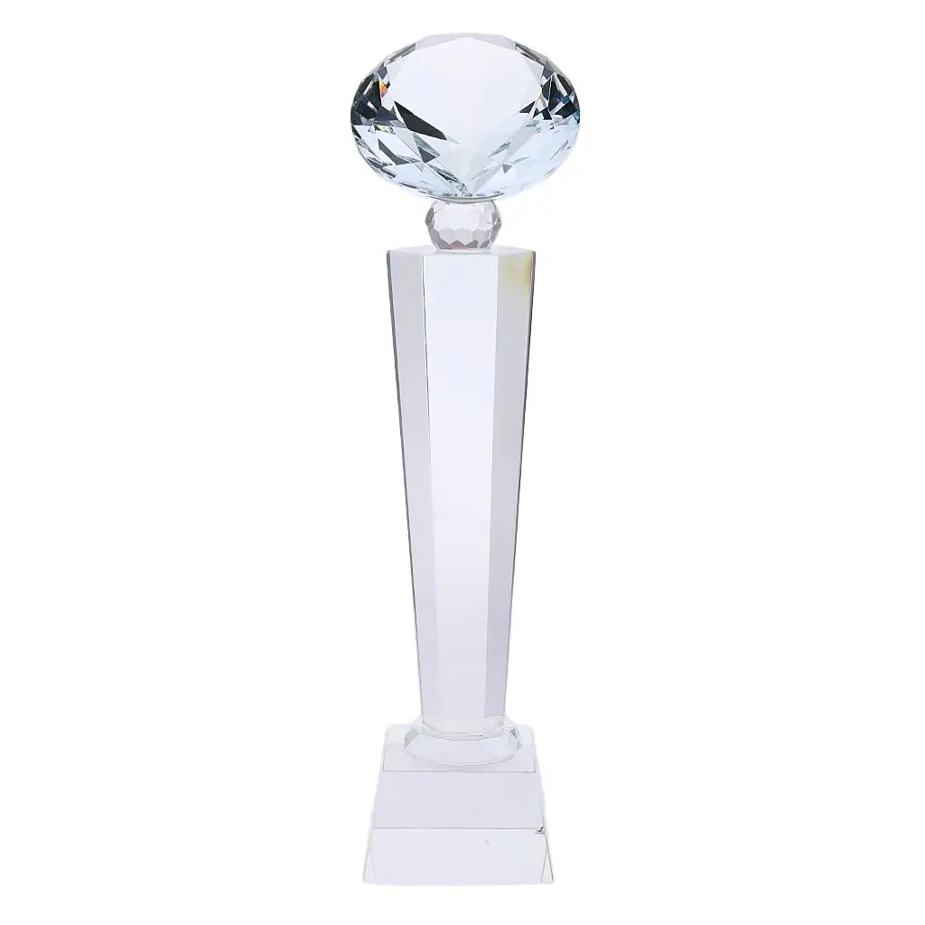 1Pc Crystal Trophy Achievement Trophy for Championship - Diamond
