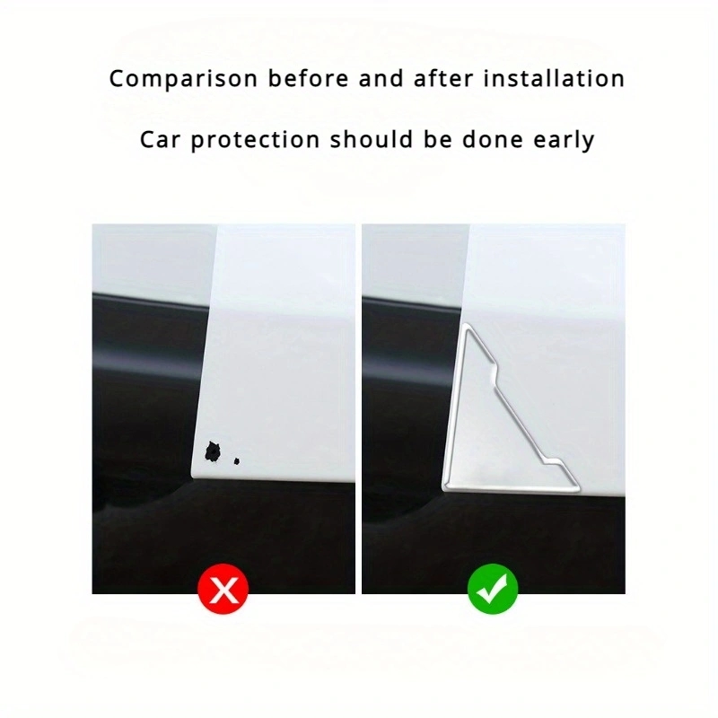 2/4pcs transparente Tür Ecke Antik ollisions aufkleber, Autotür schutz Kratzer und kratz feste Universal leiste – Detail 4