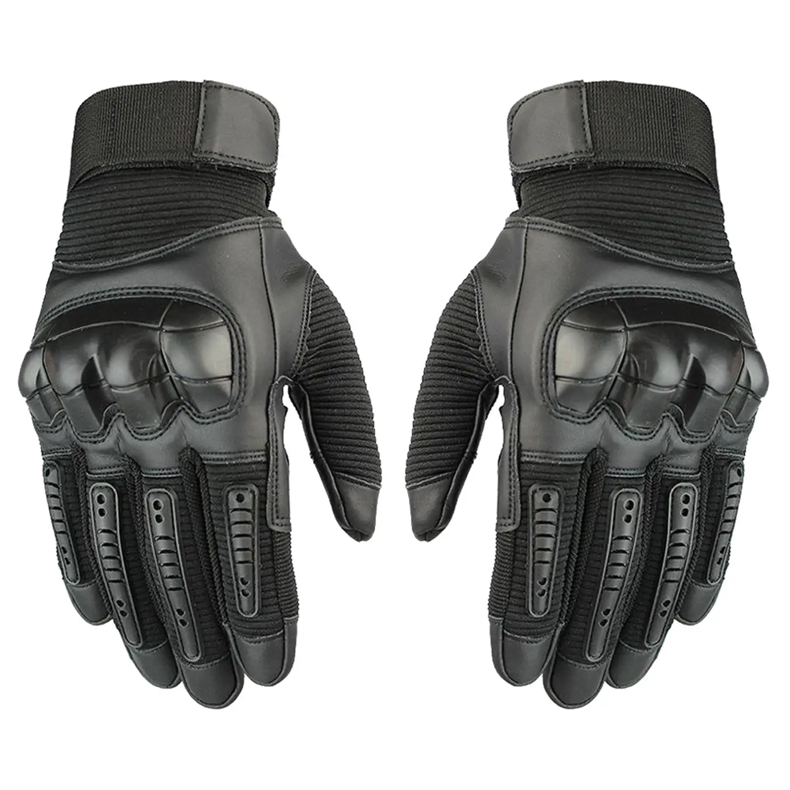 Motorcycle Gloves for Men Women Hard   Gear Touch Screen Black