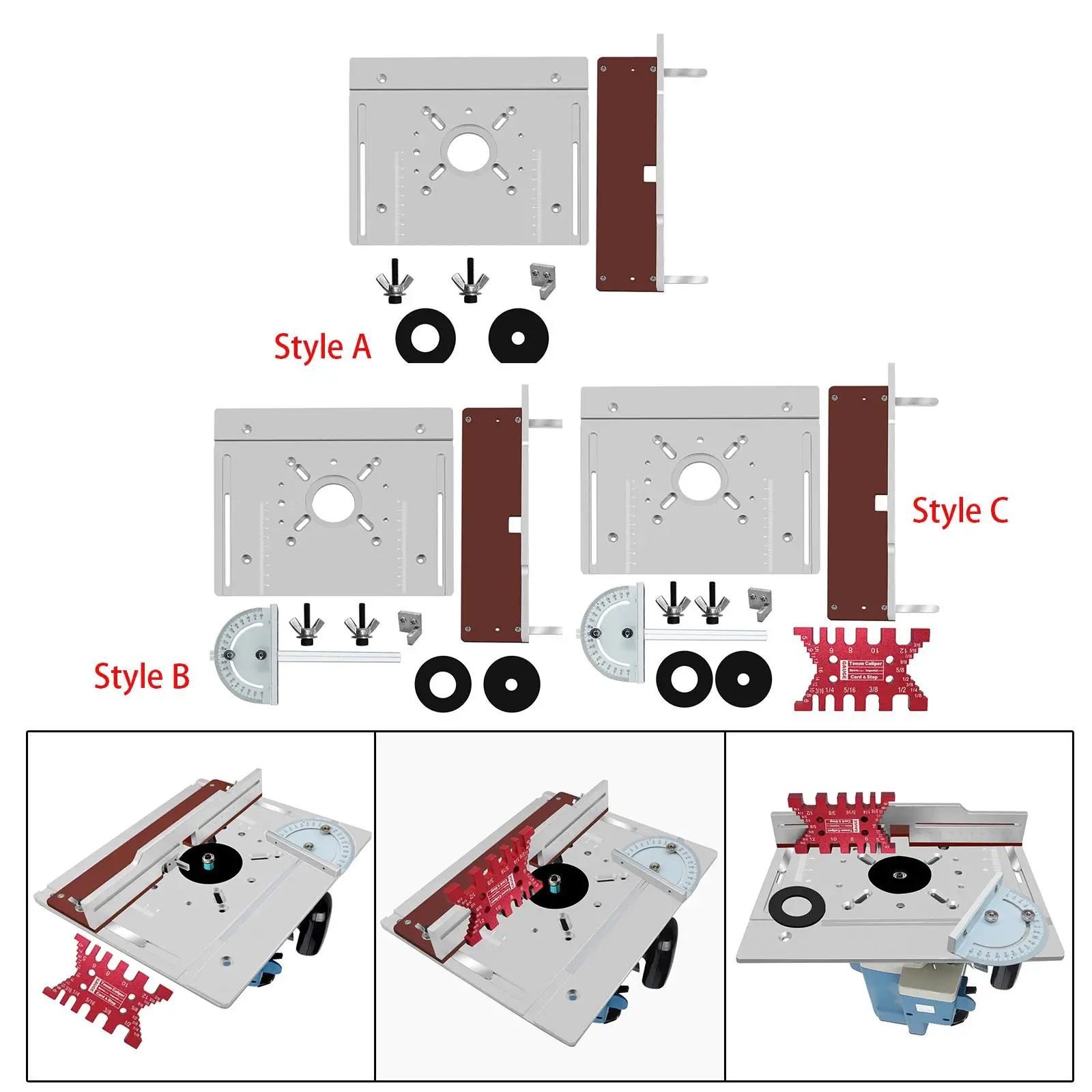 Aluminium Router Table Insert Tools Router Woodworking Benches for Woodworking