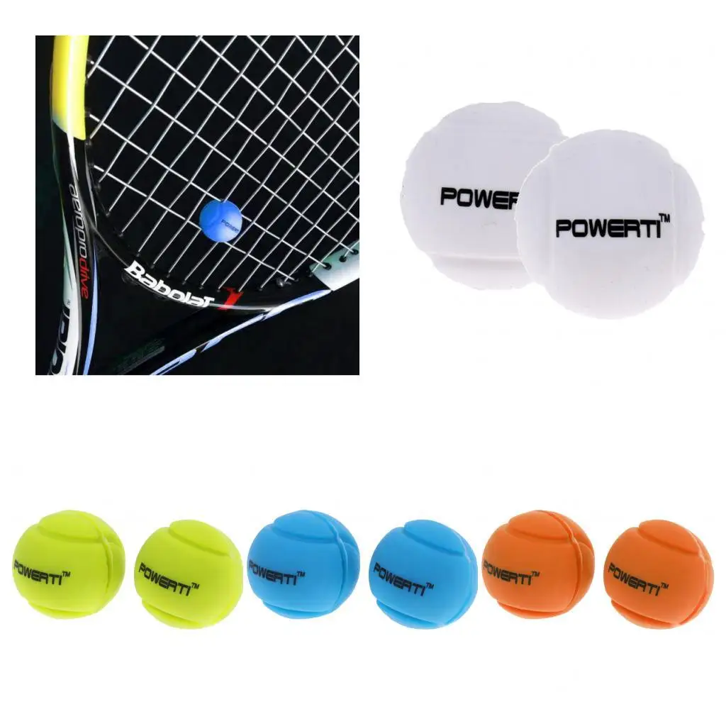 Silicone Vibration Dampeners Dampers for Tennis Squash Racket (2 Pack) - Tennis