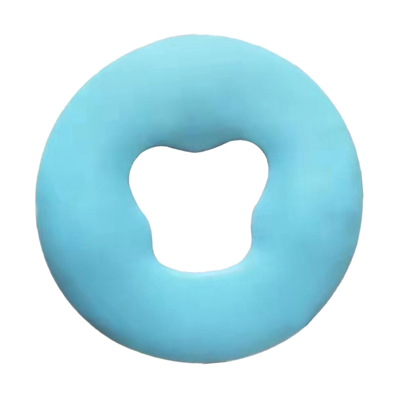Soft Massage Face Relax  Silicone Relax Head Cradle Beauty Salon Face Cushion for SPA Massage  White Collars Women