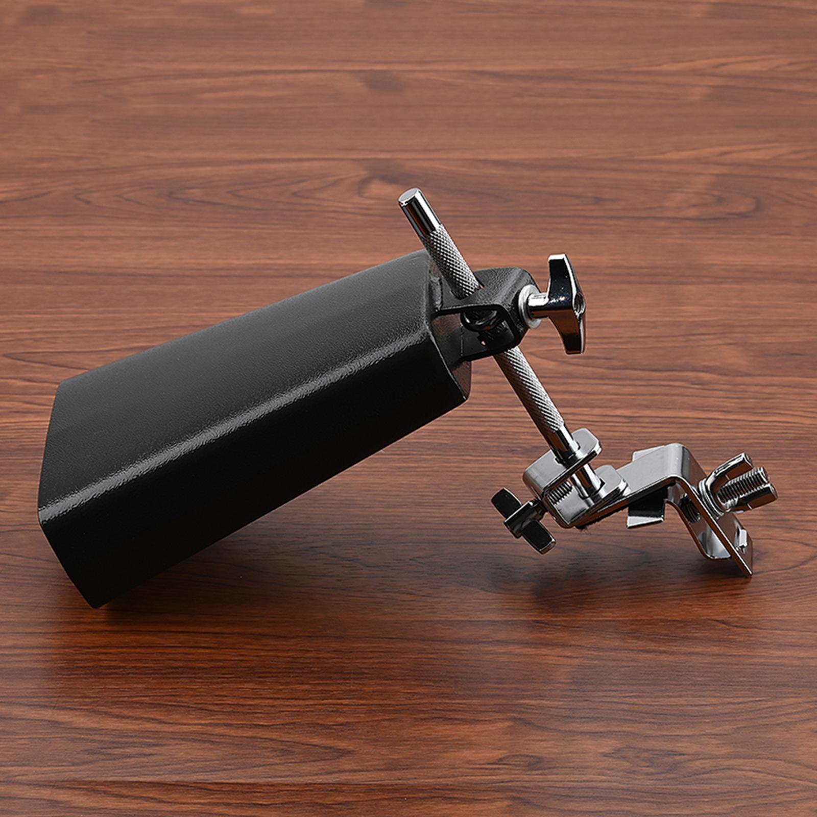 Metal Cowbell with Cowbell Clamp Drum Accessory Musical Instruments Accessories