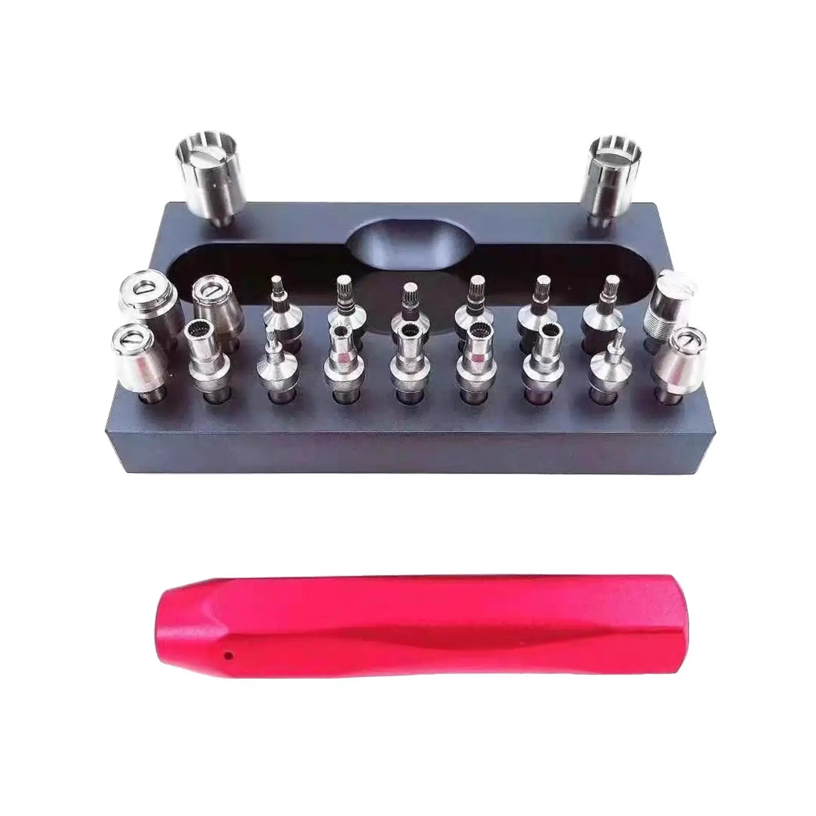 Watch Crown Tube Remover Set Storage Box Wristwatch Professional for Watchmaker Screwdriver 2892 Practical 2000 Repair Portable