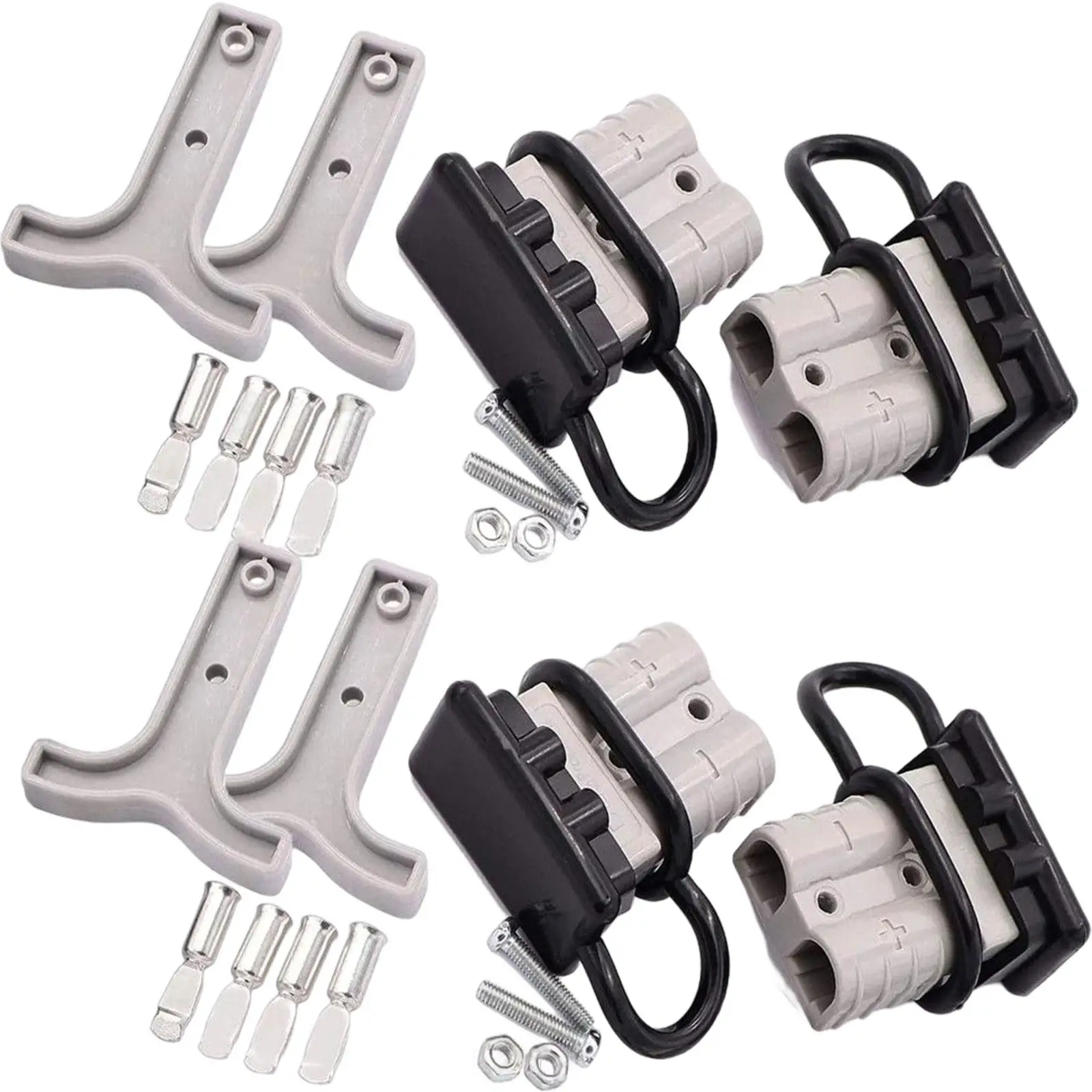 4x 6-Cables Battery Quick Connector Disconnector 50A 12-36V for Motor Winch Trailer