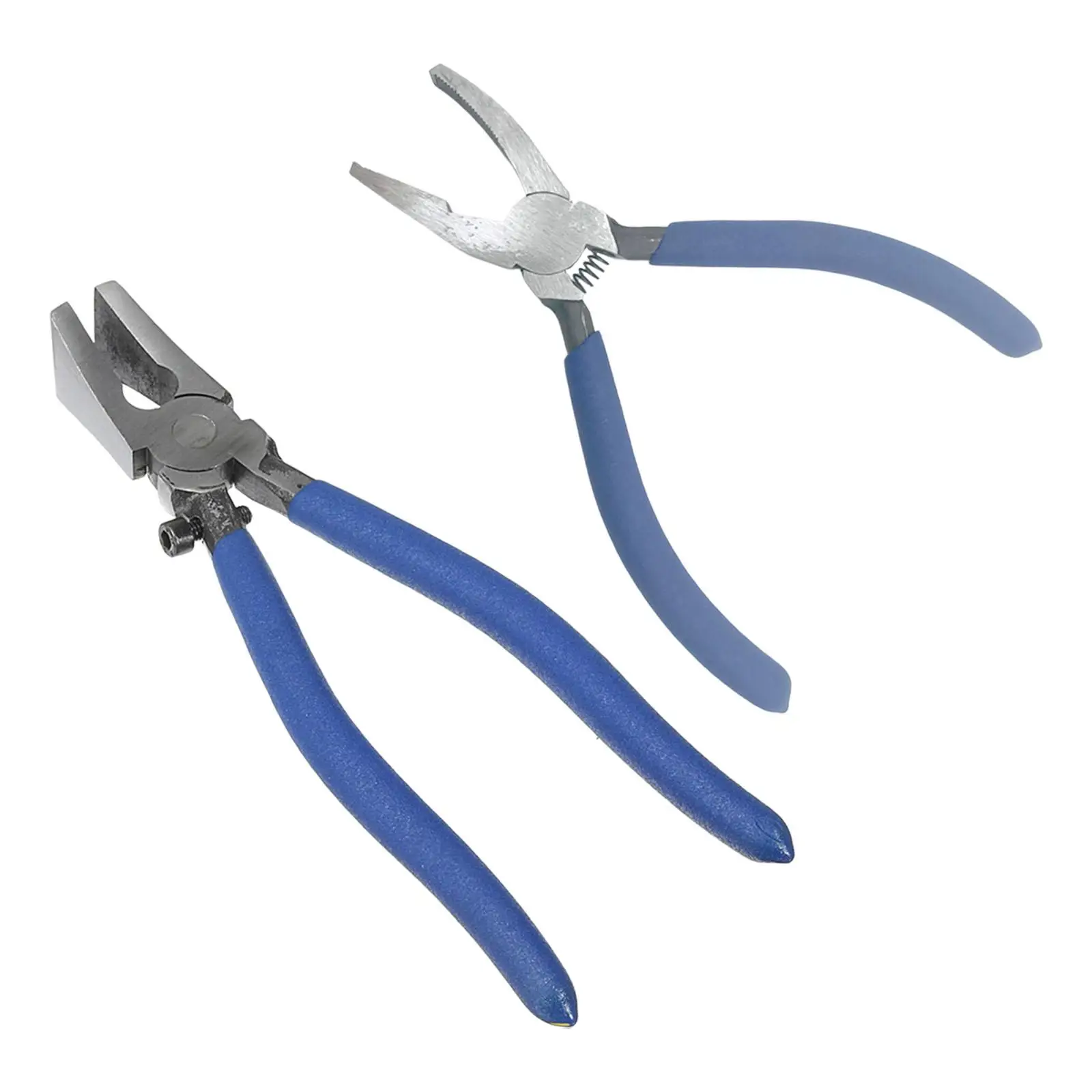 Heavy Duty Key Fob Plier, Breaking Hand Tool Trimming Metal Flat Glass Running Pliers, for Mosaics Stained Glass Work