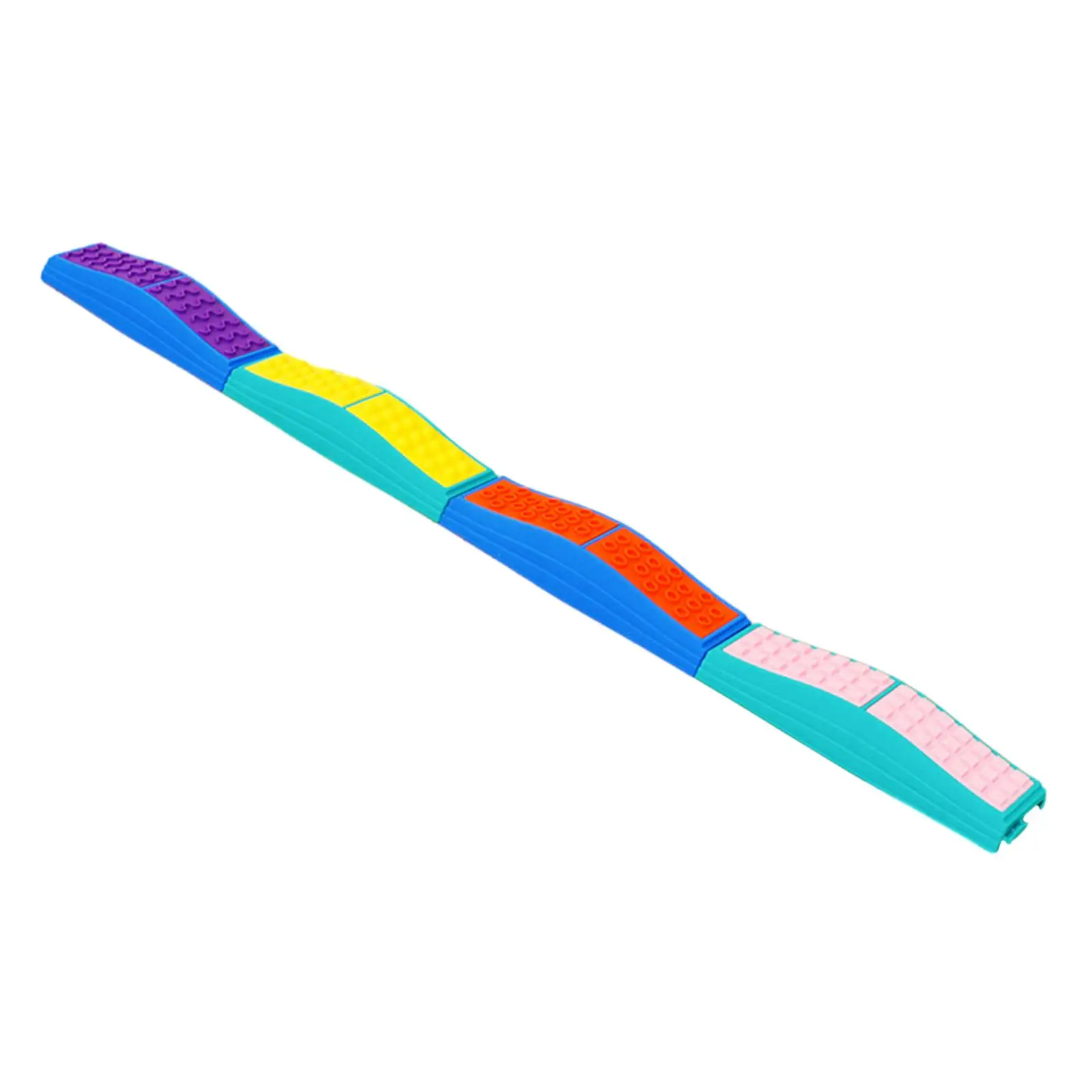 Colored Wavy Balance Beams Non Slip Textured Surface Promote Balance Strength Coordination Children Learning Toy Obstacle Course