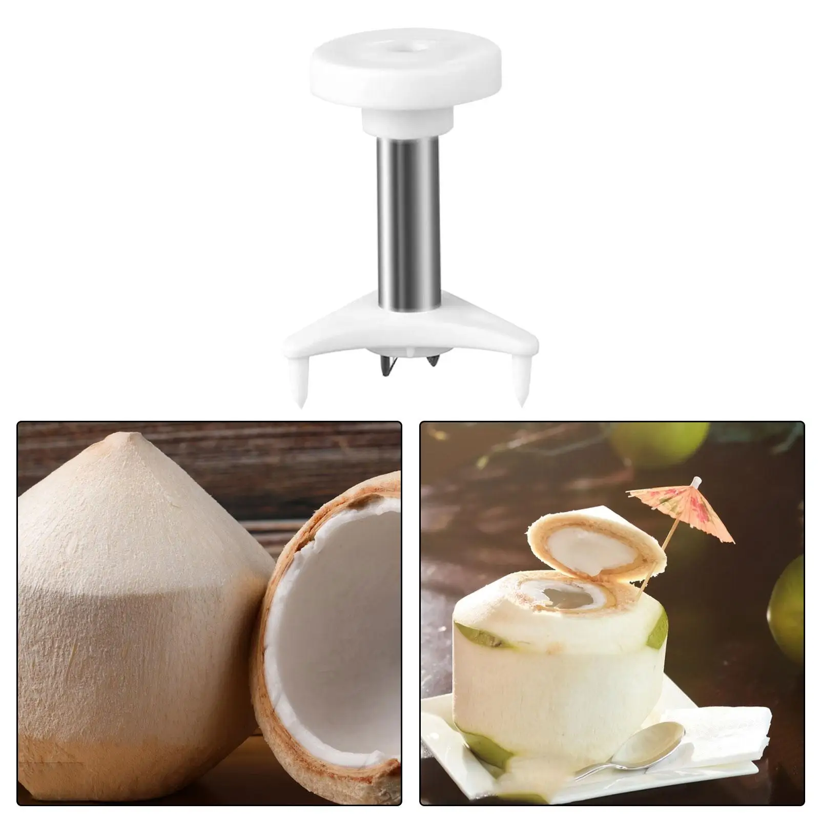 Coco Drill Punch Tool Fruit Tools Easy to Open Practical Fruit Openers Coconut Opener Tool for Restaurant Kitchen