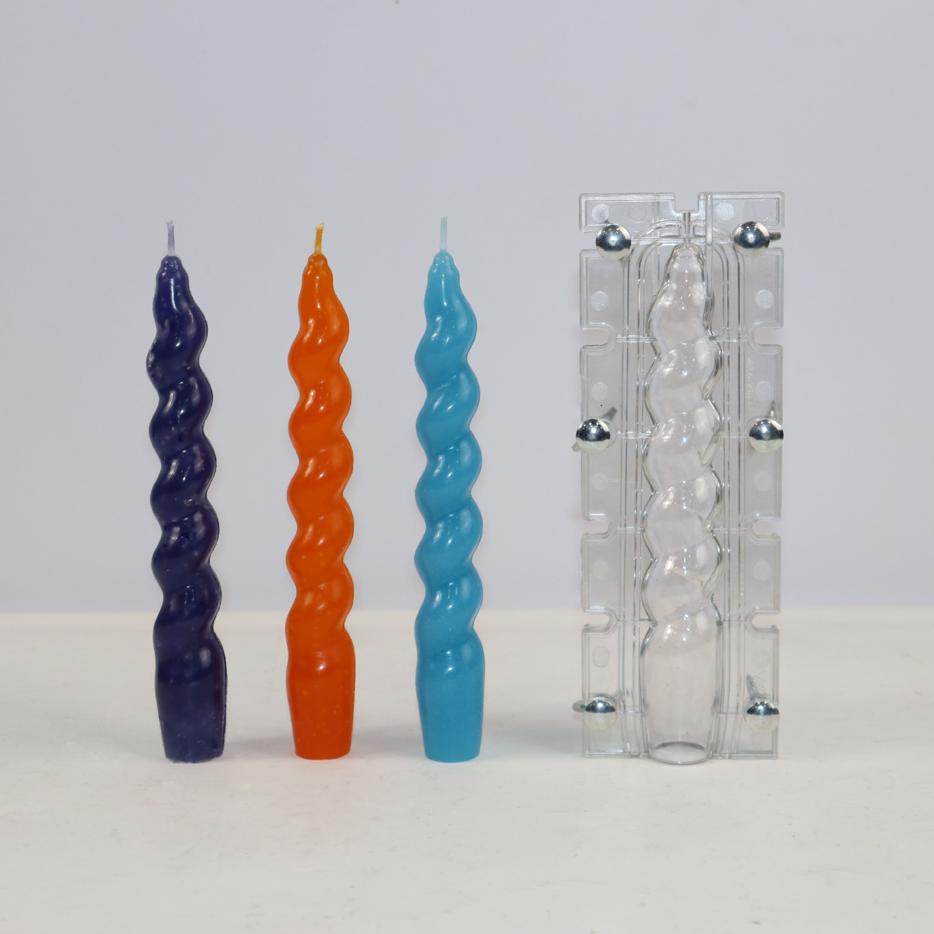 Moule à Bougie Spirale En Silicone - 11x6.5cm, Pour Bougies DIY