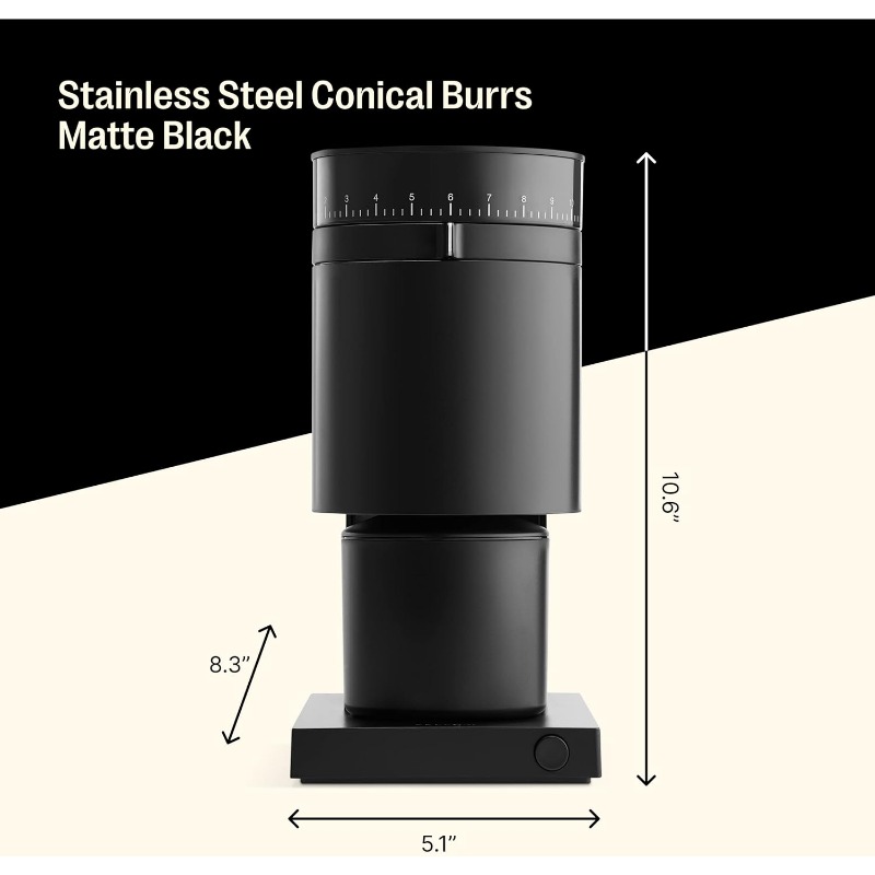 Title 4, Fellow Opus Conical Burr Coffee Grinder - All P...