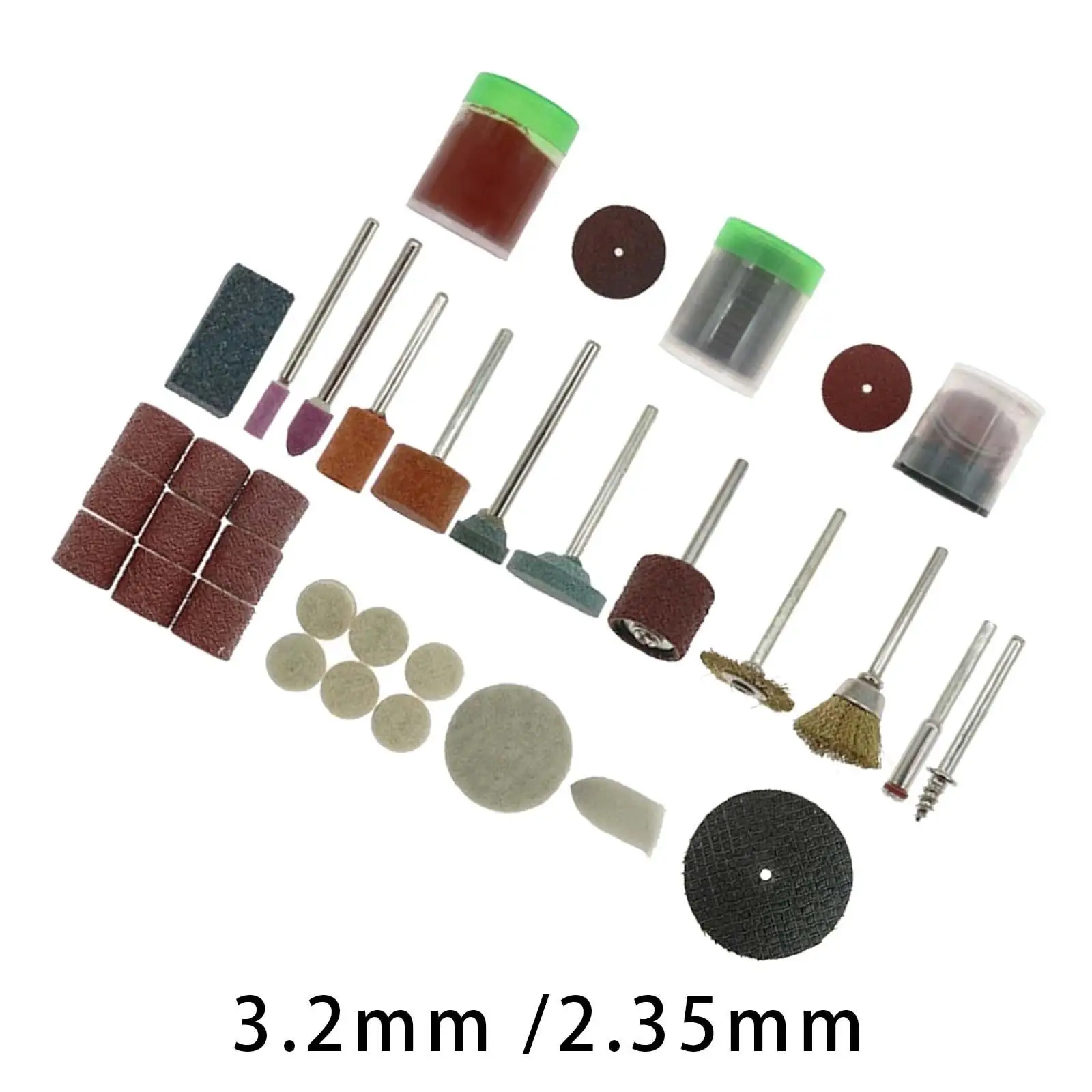 105x Electric Grinder Drill Accessories Compact Grinder Set for Polishing Carving Grinding DIY Crafts Projects Sanding