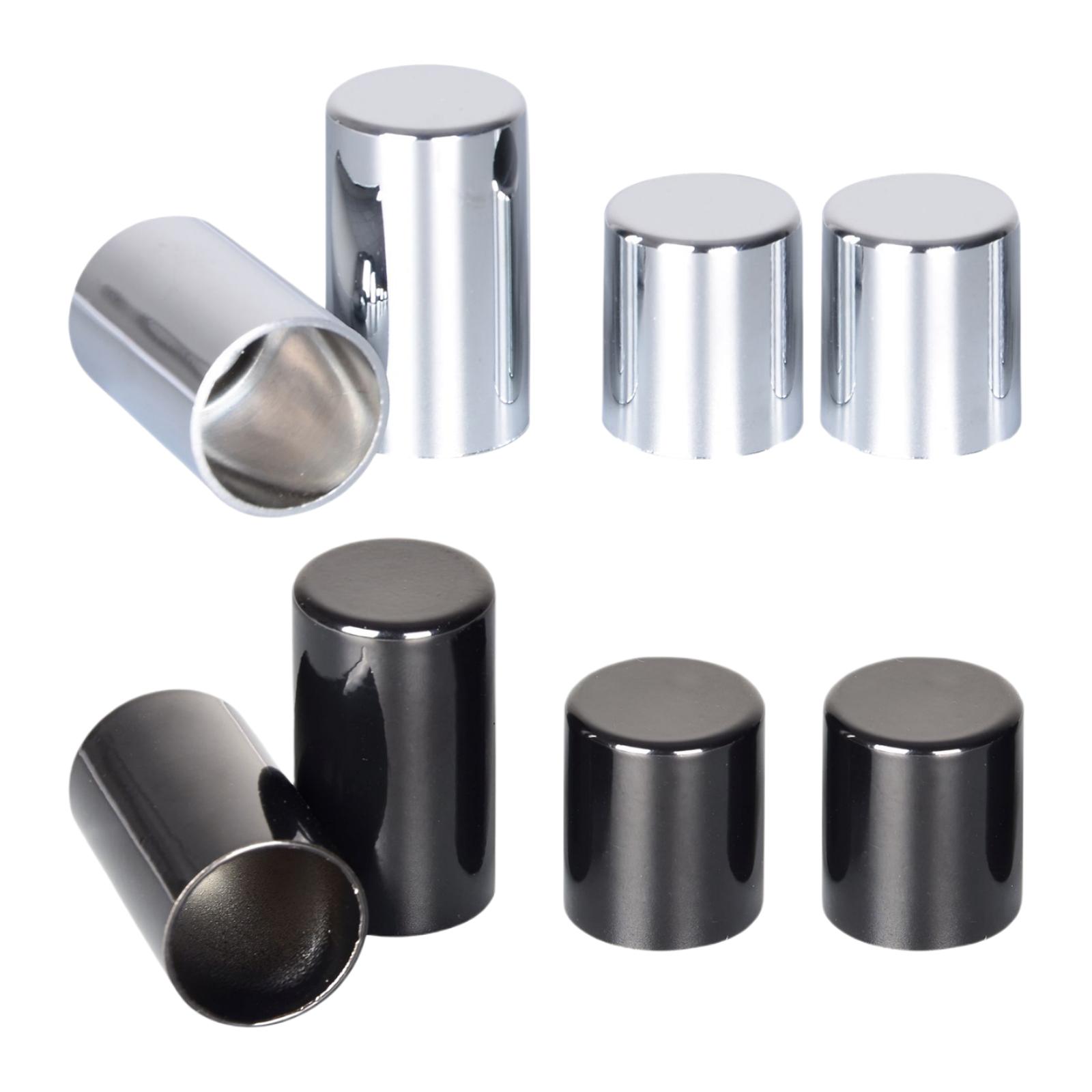 4x Chrome Docking Hardware Covers Aluminum Alloy Decoration Moto Accessory Fit for Harley Street Glide 2009-2021