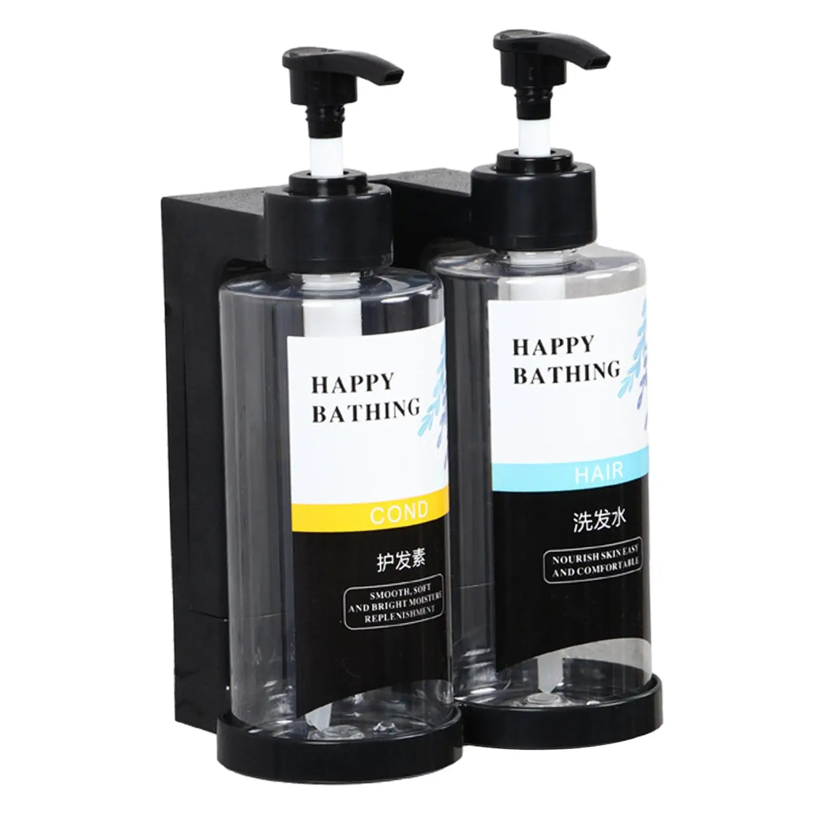 Shampoo Dispenser Portable Hand Press Easy Clean Shower Dispenser Wall Mount for Restaurant Kitchen Farmhouse Bathroom Fittings