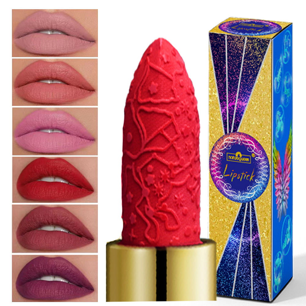 Best of 12 Constellations Matte Lipsticks Long Lasting Waterproof Not Fading Sexy Red Pink Velvet Nude Lipsticks Women Gift Cosmetics Reviews & Tips