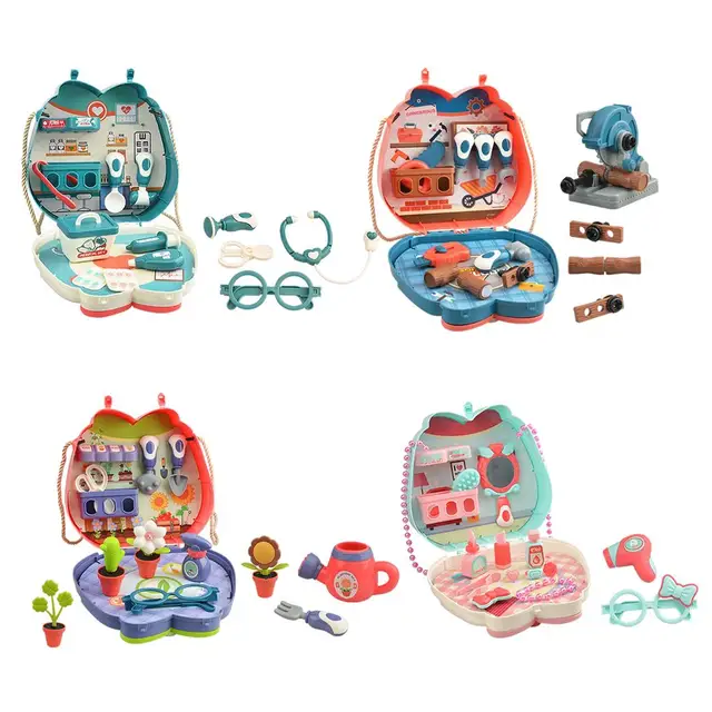 Play House Toy Set Simulate Life Scenarios Cute Design Playset Pretend Toys  For - Doctor Toys - AliExpress